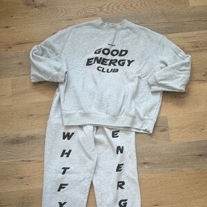 White Fox Sweat Set